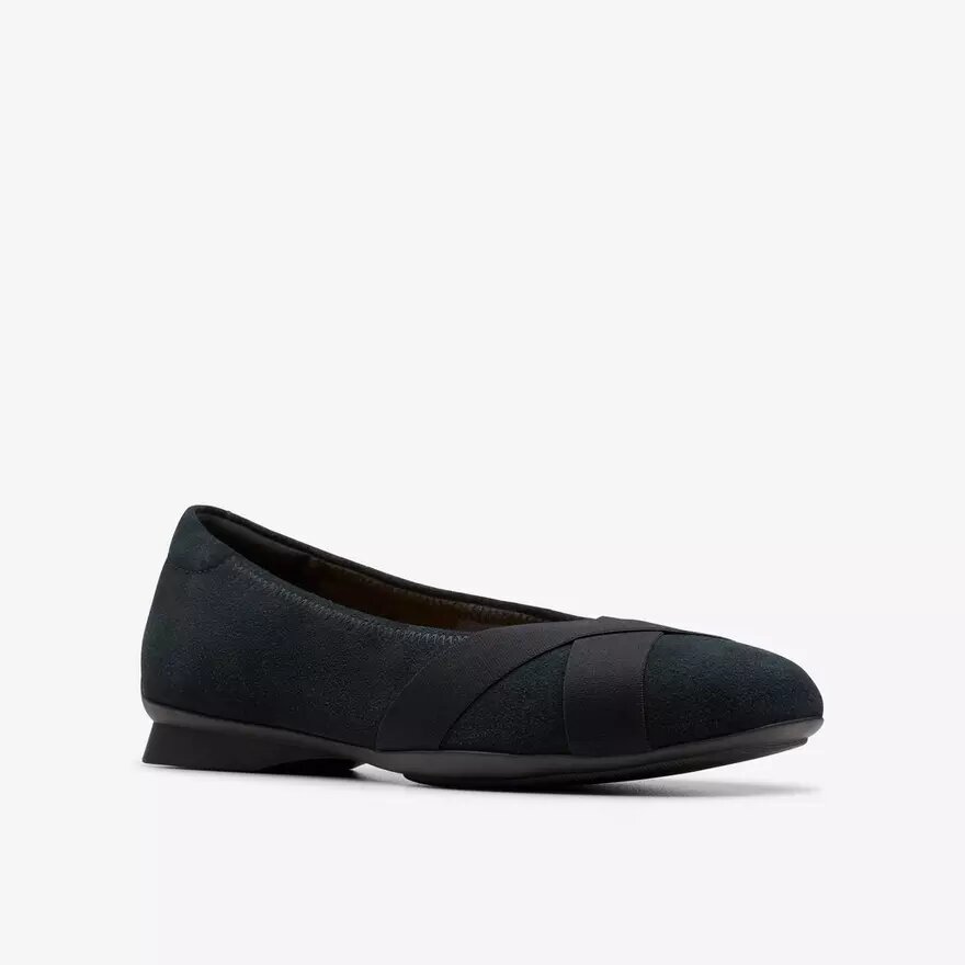 Jazmynn Gem – Schwarze Wildleder-Slip-Ons für Damen Jazmynn Gem – Schwarze Wildleder-Slip-Ons für Damen
