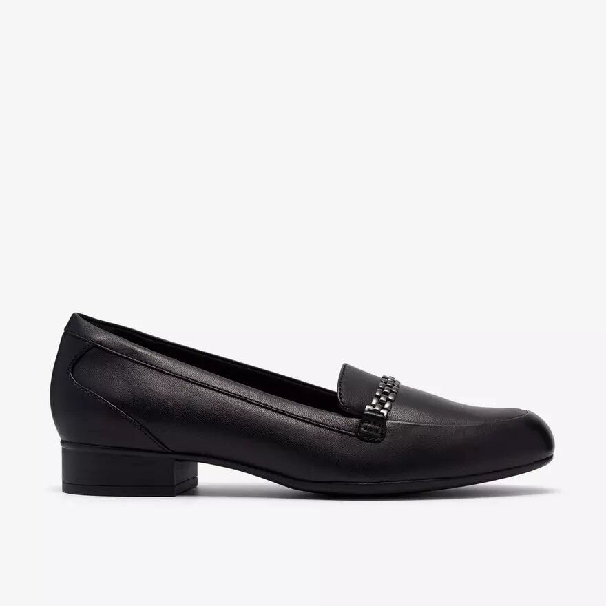 Juliet Mia Slip-Ons aus schwarzem Leder für Damen Juliet Mia Slip-Ons aus schwarzem Leder für Damen