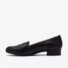 Juliet Mia Slip-Ons aus schwarzem Leder für Damen