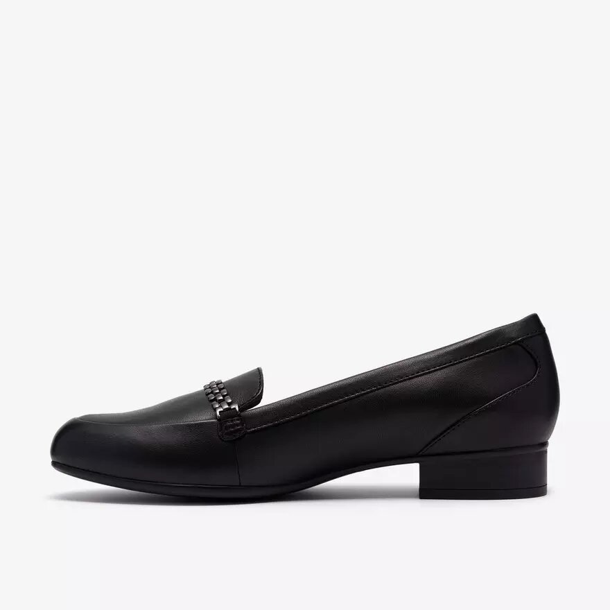 Juliet Mia Slip-Ons aus schwarzem Leder für Damen Juliet Mia Slip-Ons aus schwarzem Leder für Damen