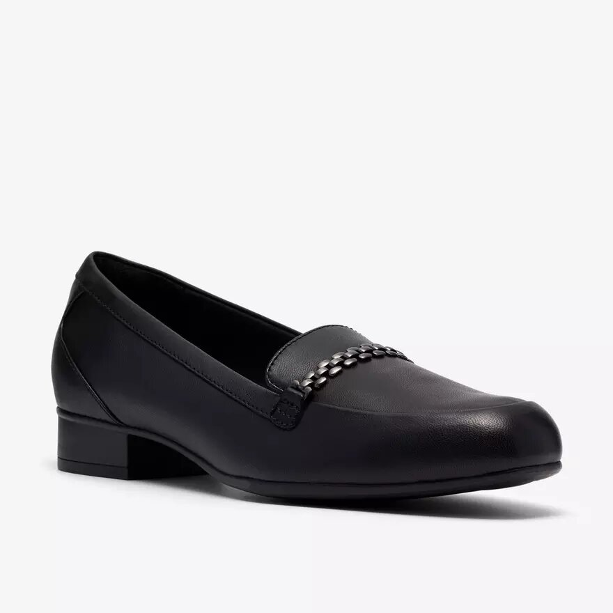 Juliet Mia Slip-Ons aus schwarzem Leder für Damen Juliet Mia Slip-Ons aus schwarzem Leder für Damen