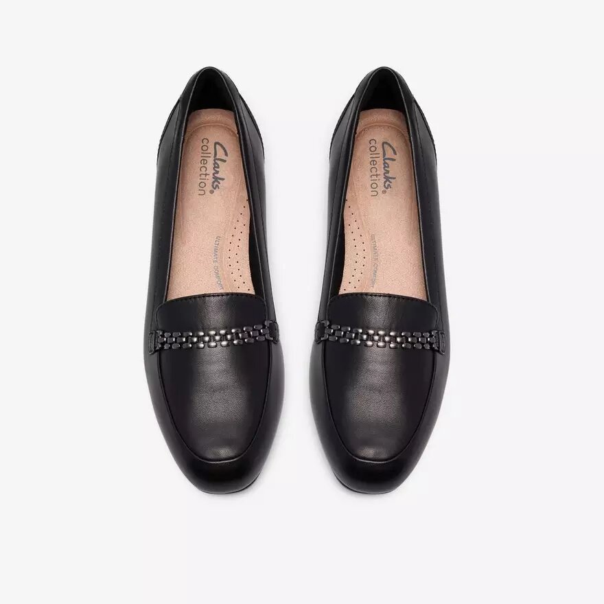 Juliet Mia Slip-Ons aus schwarzem Leder für Damen Juliet Mia Slip-Ons aus schwarzem Leder für Damen