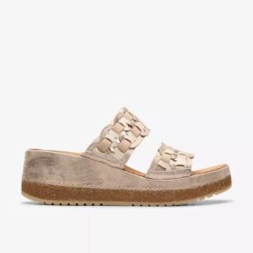 Kassanda Mule für Damen – Metallic-Kombination