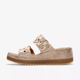 Kassanda Mule für Damen – Metallic-Kombination
