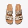 Kassanda Mule für Damen – Metallic-Kombination