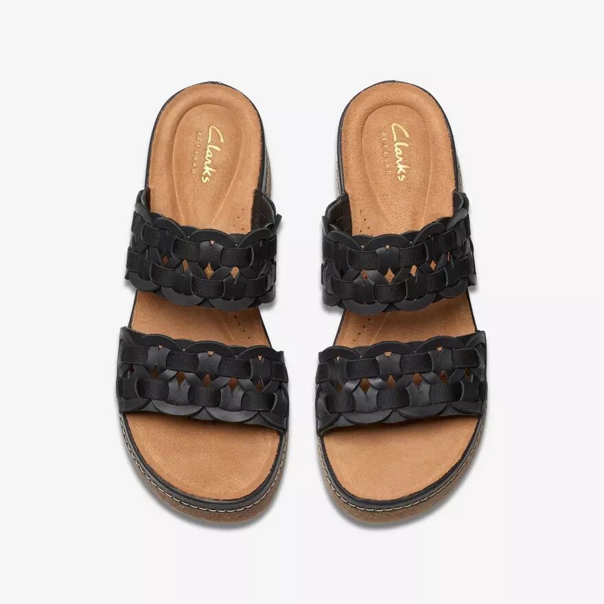 Kassanda Mule für Damen – schwarze Kombi-Pantoletten Kassanda Mule für Damen – schwarze Kombi-Pantoletten