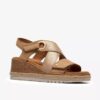 Kidiki Sun Beige Kombi-Keilabsatzsandalen für Damen Kidiki Sun Beige Kombi-Keilabsatzsandalen für Damen