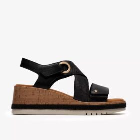 Kidiki Sun Schwarze Kombi-Keilabsätze für Damen