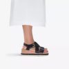 Kidiki Sun Schwarze Kombi-Keilabsätze für Damen