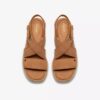 Kidiki Sun Tan Nubuk-Keilabsatz-Sandalen für Damen Kidiki Sun Tan Nubuk-Keilabsatz-Sandalen für Damen