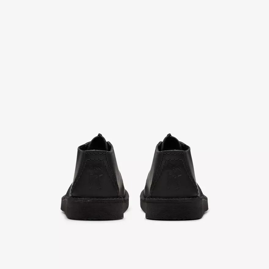 Kinder Desert Trek – Desert Boots aus schwarzem Leder für ältere Kinder Kinder Desert Trek – Desert Boots aus schwarzem Leder für ältere Kinder