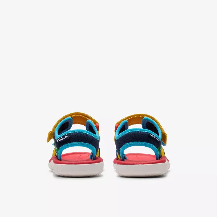 Kinder-Flache Sandalen „Surfing Ace“ mit marineblauem Print Kinder-Flache Sandalen „Surfing Ace“ mit marineblauem Print