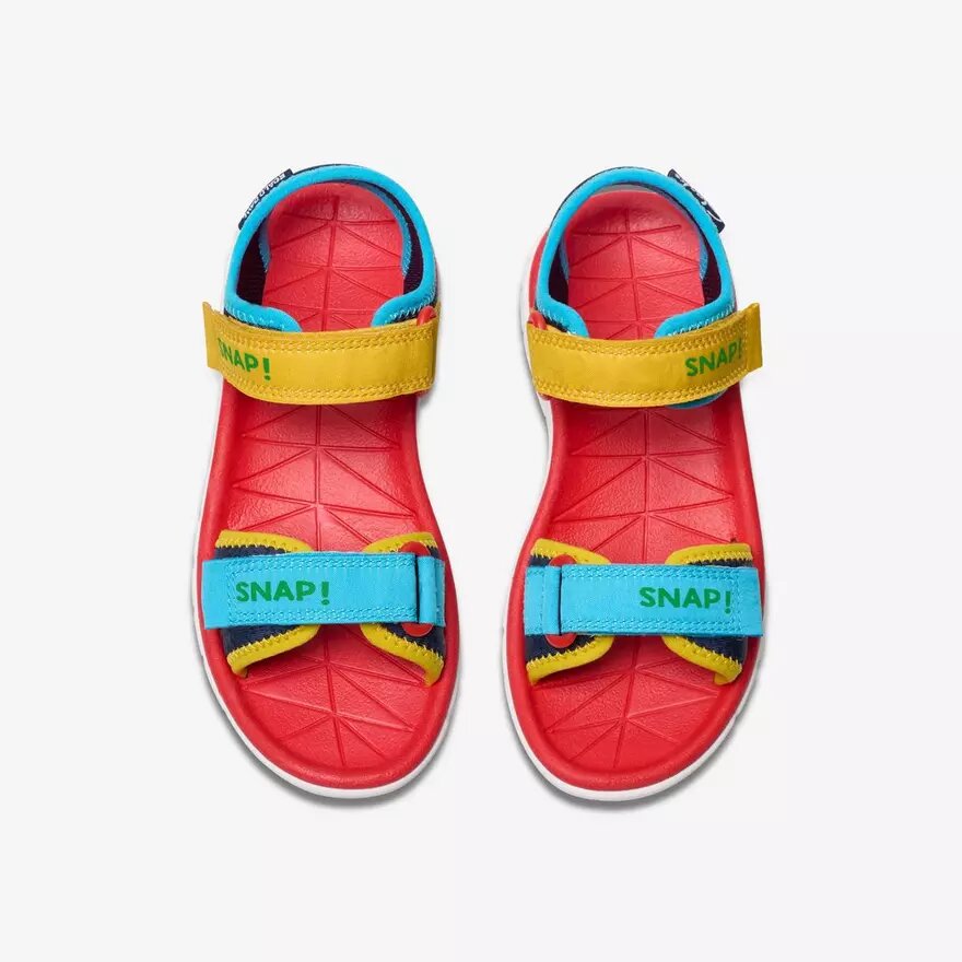 Kinder-Flache Sandalen „Surfing Ace“ mit marineblauem Print Kinder-Flache Sandalen „Surfing Ace“ mit marineblauem Print