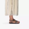 Kitly Ave Bronze Leder-Flache Sandalen für Damen Kitly Ave Bronze Leder-Flache Sandalen für Damen