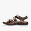 Kitly Ave Bronze Leder-Flache Sandalen für Damen Kitly Ave Bronze Leder-Flache Sandalen für Damen