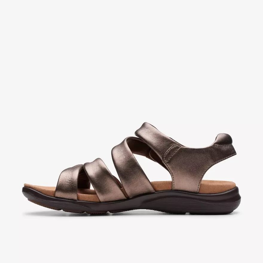 Kitly Ave Bronze Leder-Flache Sandalen für Damen Kitly Ave Bronze Leder-Flache Sandalen für Damen