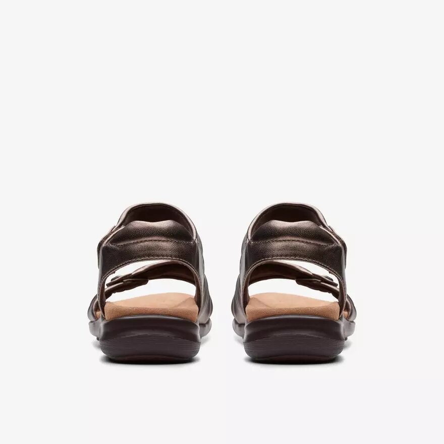 Kitly Ave Bronze Leder-Flache Sandalen für Damen Kitly Ave Bronze Leder-Flache Sandalen für Damen