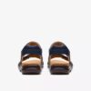 Kitly Ave Damen-Flache Sandalen aus Leder in Marineblau Kitly Ave Damen-Flache Sandalen aus Leder in Marineblau