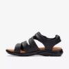 Kitly Ave Flache Sandalen aus schwarzem Leder für Damen Kitly Ave Flache Sandalen aus schwarzem Leder für Damen