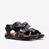 Kitly Ave Flache Sandalen aus schwarzem Leder für Damen Kitly Ave Flache Sandalen aus schwarzem Leder für Damen