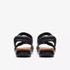 Kitly Ave Flache Sandalen aus schwarzem Leder für Damen Kitly Ave Flache Sandalen aus schwarzem Leder für Damen