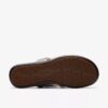 Kitly Slide – flache Sandalen aus cremefarbenem Leder für Damen