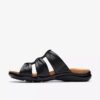 Kitly Slide – flache Sandalen aus schwarzem Leder für Damen Kitly Slide – flache Sandalen aus schwarzem Leder für Damen