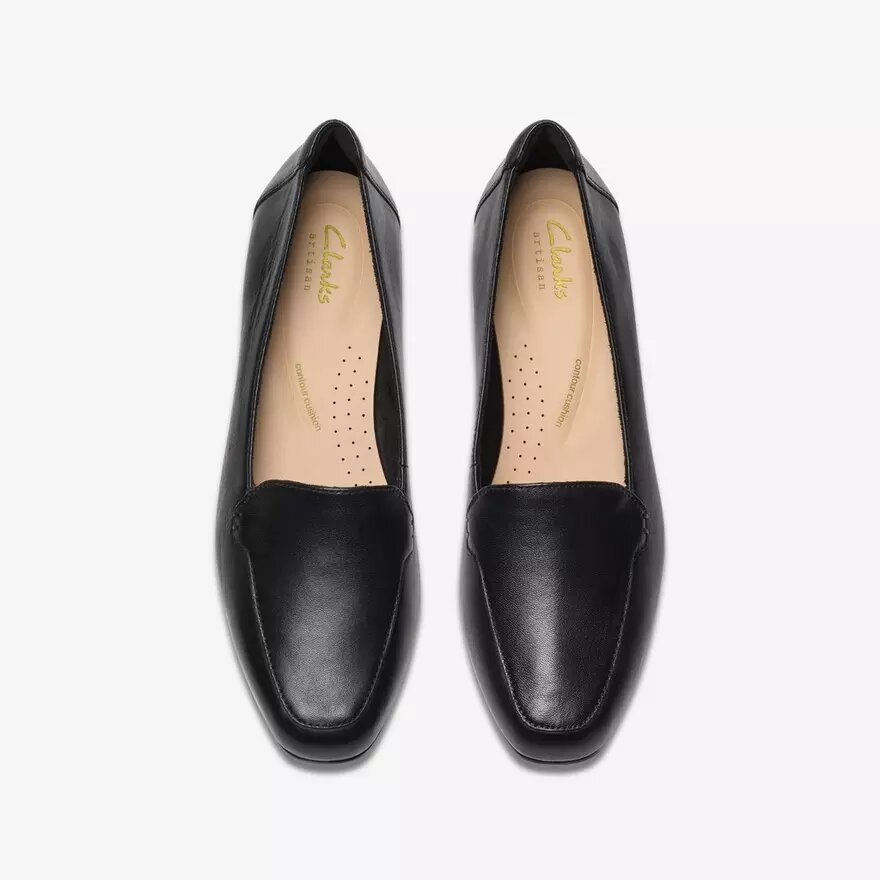 Krystine Lily Slip-Ons aus schwarzem Leder für Damen Krystine Lily Slip-Ons aus schwarzem Leder für Damen