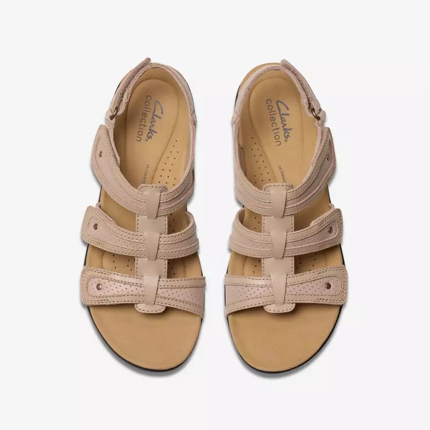 Laurieann Ivy Flache Sandalen aus glattem Leder für Damen Laurieann Ivy Flache Sandalen aus glattem Leder für Damen