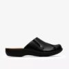 Laurieann Lux Clogs & Pantoletten für Damen aus schwarzem Leder Laurieann Lux Clogs & Pantoletten für Damen aus schwarzem Leder