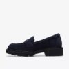 Lauryl Step Damen-Loafer aus marineblauem Wildleder Lauryl Step Damen-Loafer aus marineblauem Wildleder