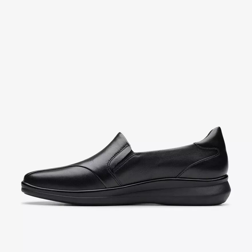Lynell Edge Damen-Loafer aus schwarzem Leder Lynell Edge Damen-Loafer aus schwarzem Leder