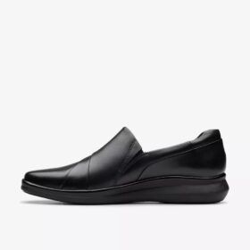 Lynell Slip – Schwarze Leder-Slip-Ons für Damen