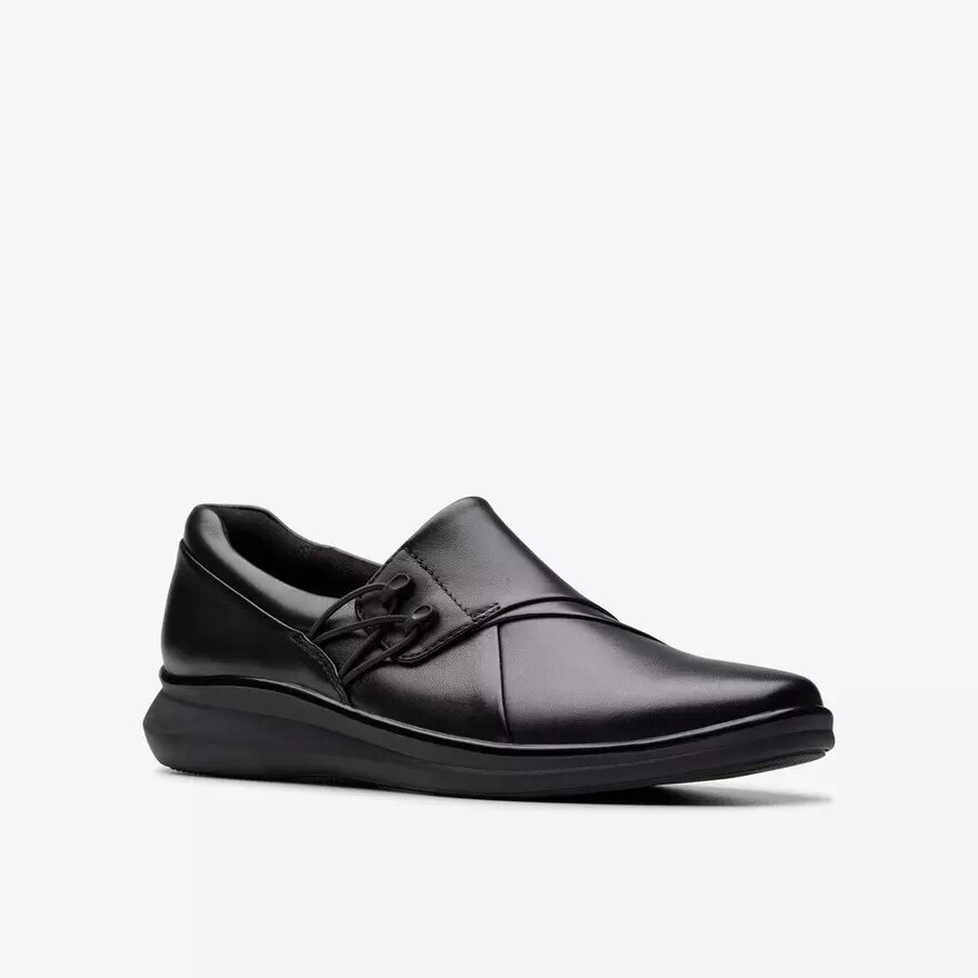 Lynell Slip – Schwarze Leder-Slip-Ons für Damen Lynell Slip – Schwarze Leder-Slip-Ons für Damen