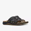 Maelynn Abby – flache Damensandalen aus schwarzem Leder