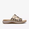 Maelynn Abby Gold Metallic Flache Sandalen für Damen