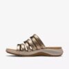 Maelynn Abby Gold Metallic Flache Sandalen für Damen