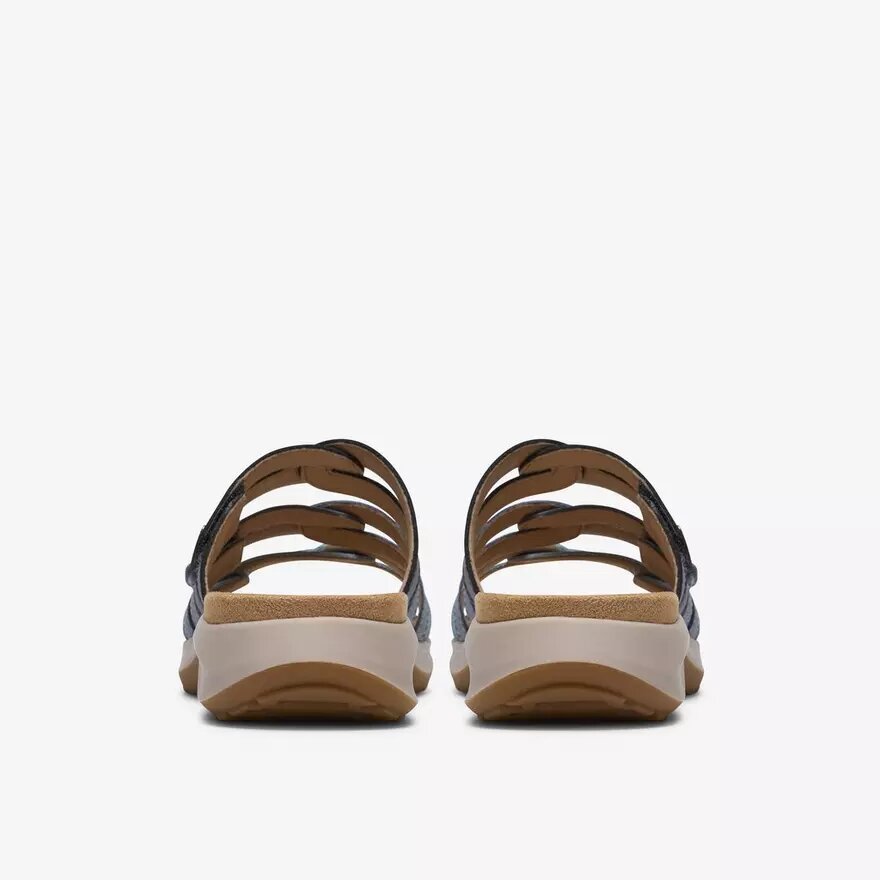 Maelynn Abby – Kombinierte flache Sandalen für Damen in Blau Maelynn Abby – Kombinierte flache Sandalen für Damen in Blau