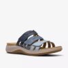 Maelynn Abby – Kombinierte flache Sandalen für Damen in Blau Maelynn Abby – Kombinierte flache Sandalen für Damen in Blau