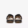 Maelynn Gem – flache Sandalen für Damen aus schwarzem Nubukleder