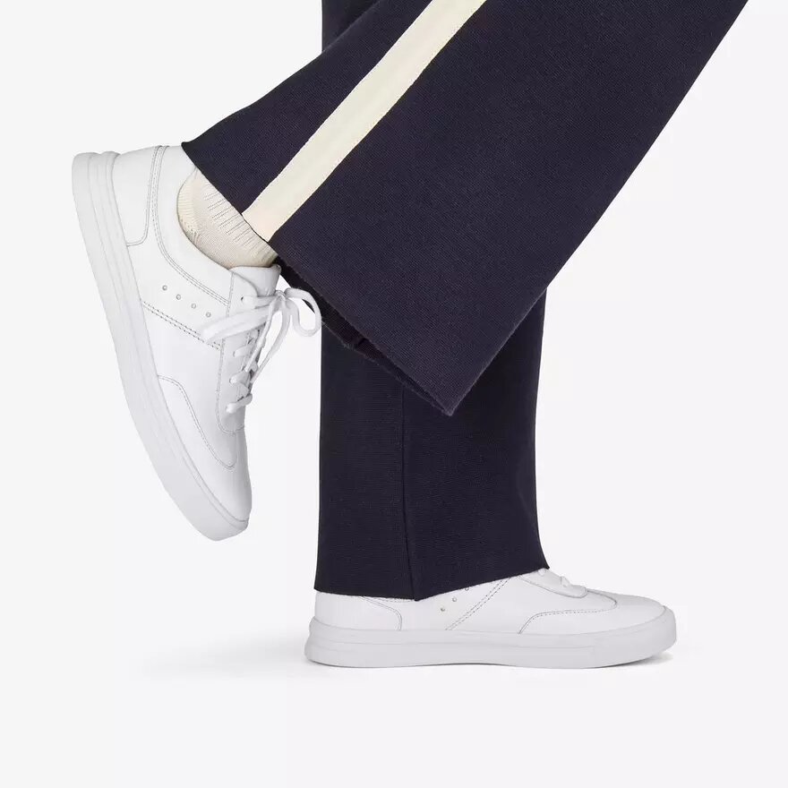 Makea Court Damen-Sneaker aus weißem Leder Makea Court Damen-Sneaker aus weißem Leder