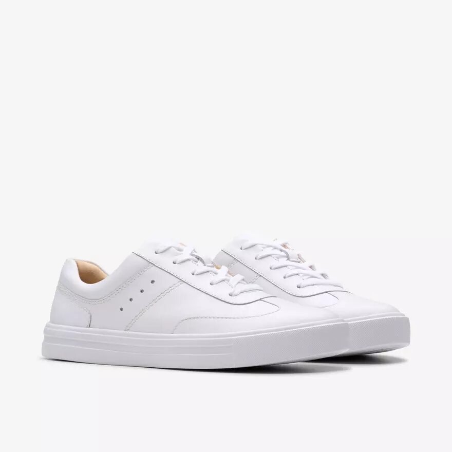 Makea Court Damen-Sneaker aus weißem Leder Makea Court Damen-Sneaker aus weißem Leder