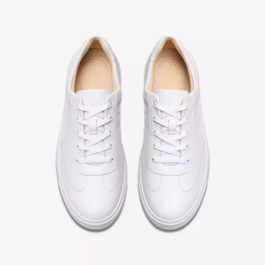 Makea Court Damen-Sneaker aus weißem Leder Makea Court Damen-Sneaker aus weißem Leder