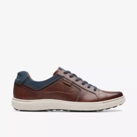 Mapstone Lace Herren-Sneaker aus Mahagoni-Leder