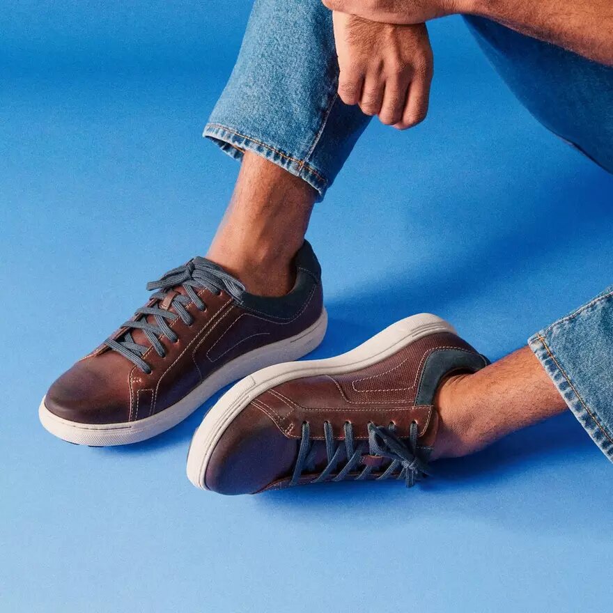 Mapstone Lace Herren-Sneaker aus Mahagoni-Leder Mapstone Lace Herren-Sneaker aus Mahagoni-Leder