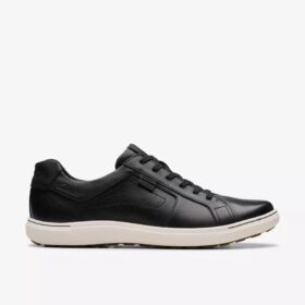 Mapstone Lace Herren-Sneaker aus schwarzem Leder