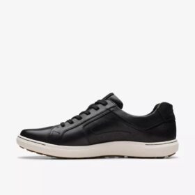 Mapstone Lace Herren-Sneaker aus schwarzem Leder