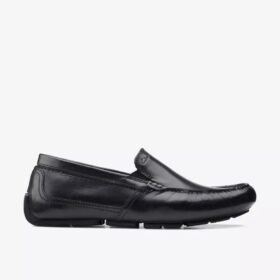 Markman Plain Herren-Loafer aus schwarzem Leder