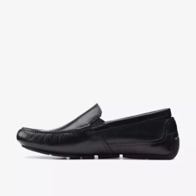 Markman Plain Herren-Loafer aus schwarzem Leder