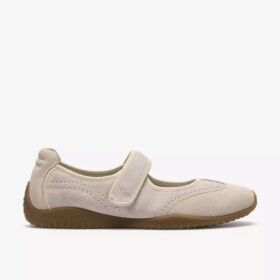 Meridor Jane Spangenschuhe für Damen aus cremefarbenem Wildleder
